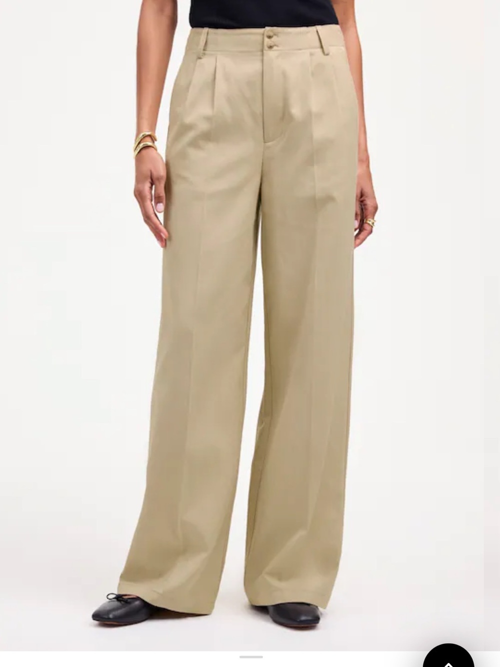 Madewell The Harlow Wide Leg Pant in Drapey Twill